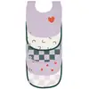 Image de Happy Rascals Lot 5 bavoirs éponges Coeur Violet