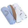 Image de Lässig Bébé Drap de puériculture Couverture de puériculture Lot de 3 Coton 80 x 80 cm/Heavenly Soft Swaddle L Happy Rascals Sky Blue