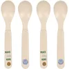 Image de LÄSSIG Set de cuillères pour enfants (4 pièces) Couverts pour enfants sans mélamine, sans BPA, lavables au lave-vaisselle et au micro-ondes/Spoon Set Happy Rascals Smile