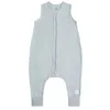 Image de LÄSSIG Grenouillère sans manches pour enfant - 1,0 tog - Respirante - En mousseline certifiée GOTS - Bleu poudré - Taille 86/92