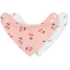 Image de LÄSSIG Bavoir bébé écharpe triangle set 2 pcs. Coton bio Bouton-pression Réversible/Baby Bandana Happy Fruits Cherry