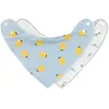 Image de LÄSSIG Bavoir bébé écharpe triangle set 2 pcs. Coton bio Bouton-pression Réversible/Baby Bandana Happy Fruits Lemon