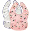 Image de Happy Fruits Lot de 2 bavoirs avec poche Cerise