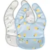 Image de Happy Fruits Lot de 2 bavoirs avec poche Citron