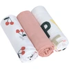 Image de Lange divinement doux 3 pcs Happy Fruits Cerise Rose