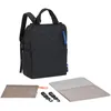 Image de LÄSSIG Mochila à langer avec correatoio, fixation pour poussette, poche en file/GRE Conversion Backpack black