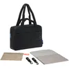Image de LÄSSIG Bolso cambiador avec asa de transporte et matelas à langer, fixation pour poussette, hydrofuge/GRE Everyday Bag black