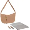 Image de LÄSSIG Sac à langer avec matelas à langer, fixation pour poussette, hydrofuge/GRE Lunua Bum Bag almond