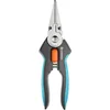 Image de Gardena GripCut : Ciseaux de récolte en acier inoxydable avec fonction de préhension astucieuse, coupe avec précision et maintient l'herbe coupée, lame de 45 mm, avec blocage à une main (12213-20)