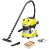 Image de Kärcher Aspirateur Eau et Poussières WD 4 S V-20/5/22, Puissance : 1000W, Cuve en Inox : 20L, Flexible d'Aspiration : 2,2m, Soufflerie, Filtre Plissé Plat, Suceurs Sol & Fentes, Sachet Filtre Ouate