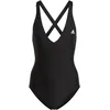 Image de adidas Femme Partial 3-Stripes Swimsuit, Black/White, 34