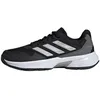 Image de adidas Femme Courtjam Control 3 Tennis Shoes, Core Black/Silver Metallic/Grey Four, 41 1/3 EU