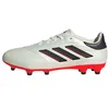 Image de adidas Mixte Copa Pure II League Firm Ground Boots Chaussures de Football, Ivory/Core Black/Solar Red, 46 EU