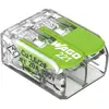 Image de WAGO 221-422 221 Borne de raccordement flexible: 0.14-4 mm² rigide: 0.2-4 mm² Nombre de pôles: 2 100 pc(s) transparent, vert Box