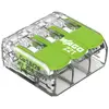 Image de WAGO 221-423 221 Borne de raccordement flexible: 0.14-4 mm² rigide: 0.2-4 mm² Nombre de pôles: 3 50 pc(s) transparent, vert Box