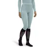 Image de FALKE Femme Warm Long W Ti Fil Fonctionnel Séchage Rapide Couche De Base Inférieure, Vert Jade 7439, L EU