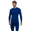 Image de FALKE Warm Round Neck M L/s SH Fil Fonctionnel séchage Rapide 1 pièce, Couche de Base supérieure Homme, Bleu Yve 6714, S