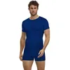 Image de FALKE Warm Round Neck M S/s Ts fil fonctionnel séchage rapide 1 pièce, Couche de base supérieure Homme, Bleu Yve 6714, XXL