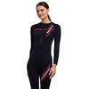 Image de FALKE Femme Warm Round Neck W L/S SH Fil Fonctionnel Séchage Rapide Couche De Base Supérieure, Noir Black 3000 Iconic, S EU