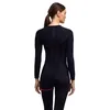 Image de FALKE Femme Warm Round Neck W L/S SH Fil Fonctionnel Séchage Rapide Couche De Base Supérieure, Noir Black 3000 Iconic, M EU