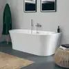 Image de Duravit DuraSenja Baignoire semi-îlot, avec tablier, 700578000000000,