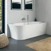 Image de Duravit DuraSenja Baignoire d’angle avec tablier, 700581000000000,