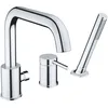 Image de Duravit Circle robinetterie de baignoire à 3 trous, saillie 215 mm, montage sur bord de baignoire, chrome, CE5260000010