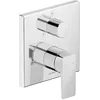 Image de Duravit Manhattan Mitigeur de douche encastré pour 1 consommateur avec robinet inverseur, mitigeur de douche monocommande avec système de mélange céramique, chromé