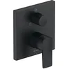 Image de Duravit Manhattan Mitigeur de douche encastré pour 1 consommateur avec robinet inverseur, mitigeur de douche monocommande avec système de mélange céramique, noir mat