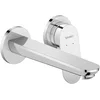Image de Duravit Wave Mitigeur monocommandé pour lavabo, saillie 202 mm, sans garniture découlement, WA1070004010, Couleur: chrome