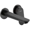 Image de Duravit Wave Mitigeur monocommandé pour lavabo, saillie 202 mm, sans garniture découlement, WA1070004046, Couleur: noir mat