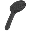 Image de Pomme de douche universelle Duravit, pomme de douche avec 3 types de jets (Rain, Intense Rain, Soft Rain), douchette ronde, pommeau de douche avec fonction MinusFlow économisant l'eau, noir mat
