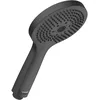 Image de Pomme de douche universelle Duravit, pomme de douche avec 3 types de jets (Rain, Pulse, Mono), douchette ronde, pommeau de douche avec fonction MinusFlow économisant l'eau, facile à nettoyer, noir mat