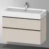 Image de Duravit D-Neo Meuble sous-vasque, 2 tiroirs, DE43740BD910000, DE437409191