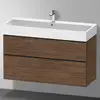Image de Duravit D-Neo Meuble sous-vasque, 2 tiroirs, DE43750BD210000, DE437502121