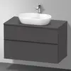 Image de Duravit D-Neo Meuble avec plan de toilette, DE49680BD490000, DE496804949