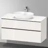Image de Duravit D-Neo Meuble sous-vasque, 2 tiroirs, DE49690BD220000, DE496902222
