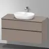 Image de Duravit D-Neo Meuble avec plan de toilette, DE49690BD430000, DE496904343