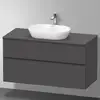 Image de Duravit D-Neo Meuble sous-vasque, 2 tiroirs, DE49690BD490000, DE496904949
