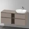 Image de Duravit D-Neo Meuble avec plan de toilette, DE4970RBD430000, DE4970R4343