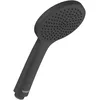 Image de Pomme de douche universelle Duravit, pomme de douche avec jet Rain, douchette ronde (Ø 110 mm), pommeau de douche avec fonction MinusFlow économisant l'eau, facile à nettoyer, noir mat