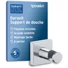 Image de Duravit support de douchette universel, support de pomme de douche pour douchette, support de douche carré, chromé