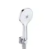 Image de Duravit Universal Set de douche avec raccord mural coudé et support, 3 jets, UV0762001005,