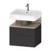 Image de Duravit Collection One Meuble sous-vasque, 2 tiroirs, QA4393055800000,