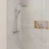 Image de Duravit Shower Systems Colonne de douche en applique avec mitigeur thermostatique, TH4282008010,