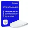 Image de Duravit Univavo Abattant WC, Abattant Toilette WC double système d'amortisseur de fermeture, Cuvette toilette avec Quick Releas, Lunette WC en forme de D, Cuvette WC fabriquée en UE, blanc