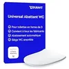 Image de Duravit Univavo Abattant WC, Abattant Toilette WC avec double système d'amortisseur de fermeture, Cuvette toilette avec Quick Release, Lunette WC en forme de D, Cuvette WC fabriquée en UE, blanc