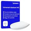 Image de Duravit Univavo Abattant WC, Abattant Toilette WC avec double système d'amortisseur de fermeture, Cuvette toilette avec Quick Release, Lunette WC de forme ovale, Cuvette WC fabriquée en UE, blanc