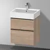 Image de Duravit D-Neo Meuble sous-vasque, 2 tiroirs, DE43710BD550000, DE437107979
