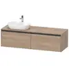 Image de Duravit Ketho.2 Meuble avec plan de toilette, K24889L55550000,